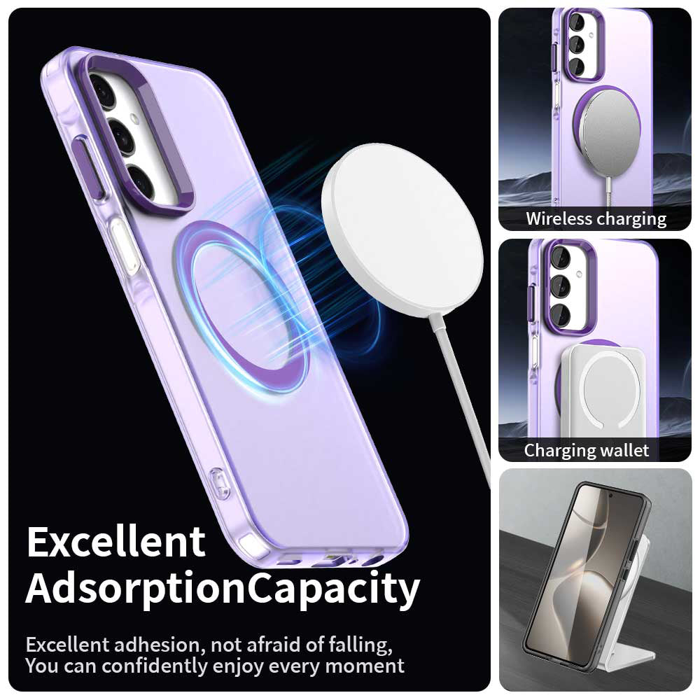 Funda MagSafe para Samsung Galaxy A25 A256, Techsuit, CandyCase, Morado