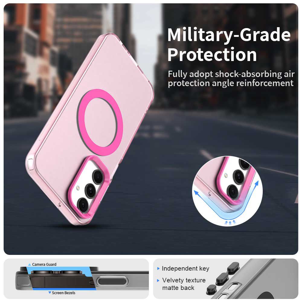 Funda MagSafe para Samsung Galaxy A25 A256, Techsuit, CandyCase, Rosa
