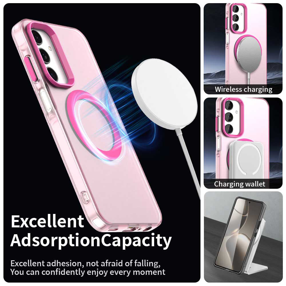 Funda MagSafe para Samsung Galaxy A25 A256, Techsuit, CandyCase, Rosa