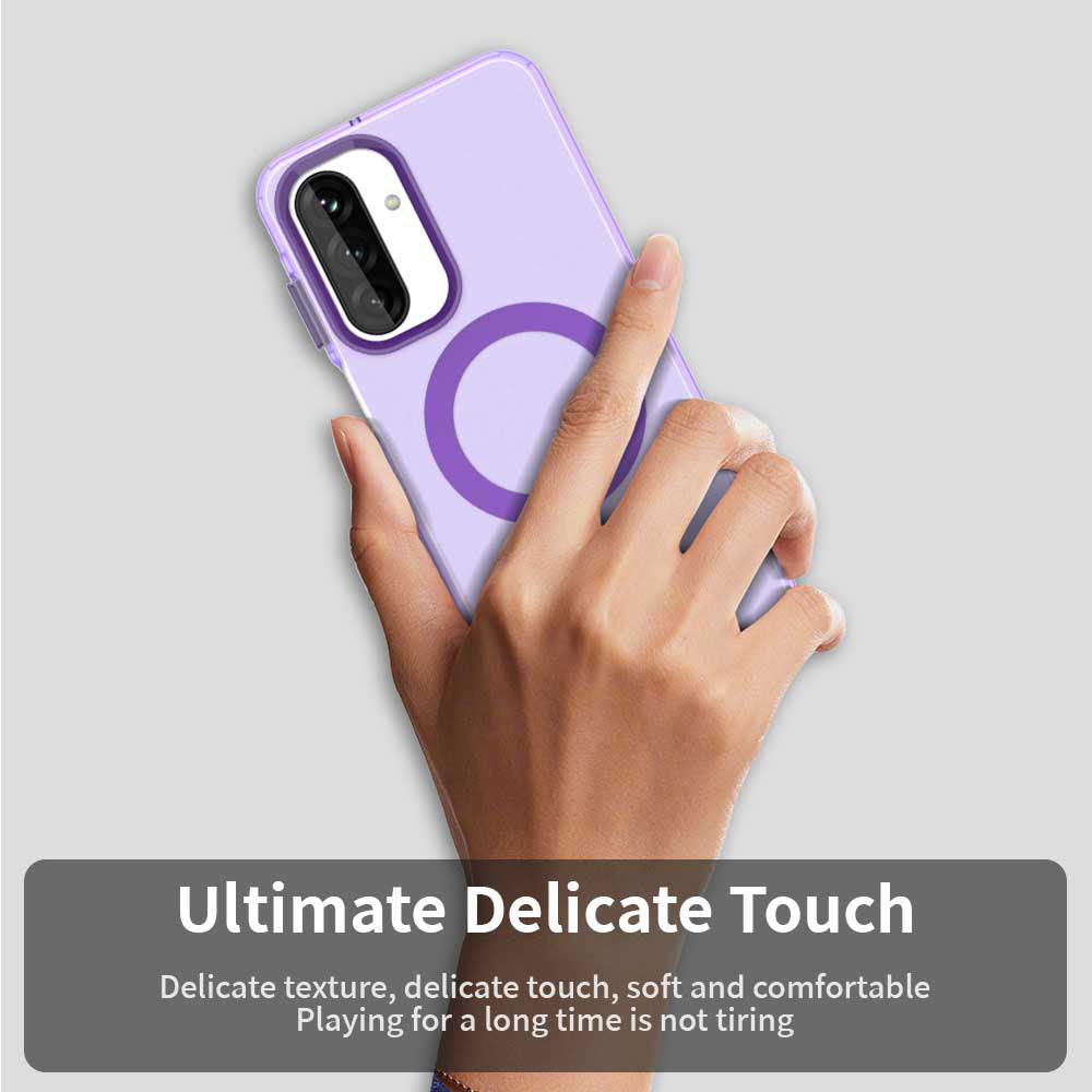 Funda MagSafe para Samsung Galaxy A26 A266, Techsuit, CandyCase, Morado