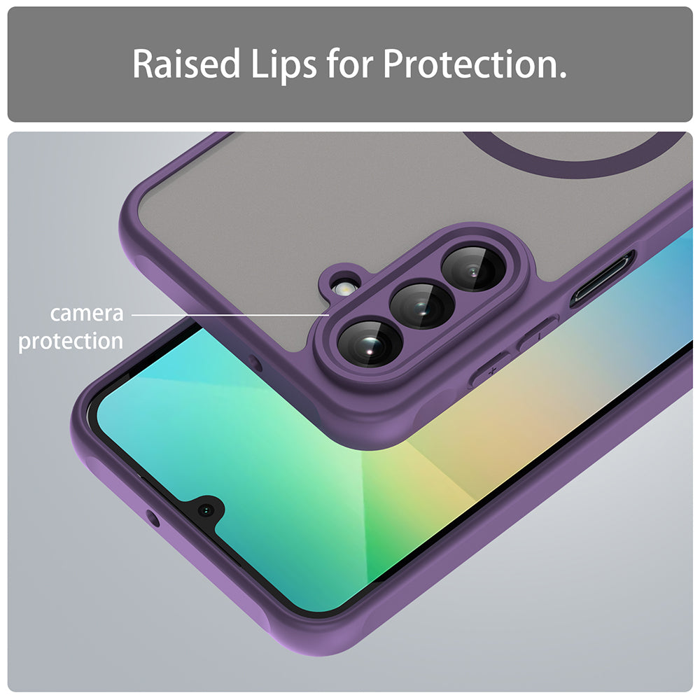 Funda MagSafe para Samsung Galaxy A26 A266, Techsuit, HaloFrost II, Morado