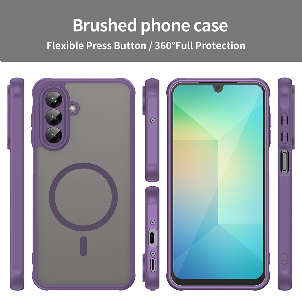 Funda MagSafe para Samsung Galaxy A26 A266, Techsuit, HaloFrost II, Morado