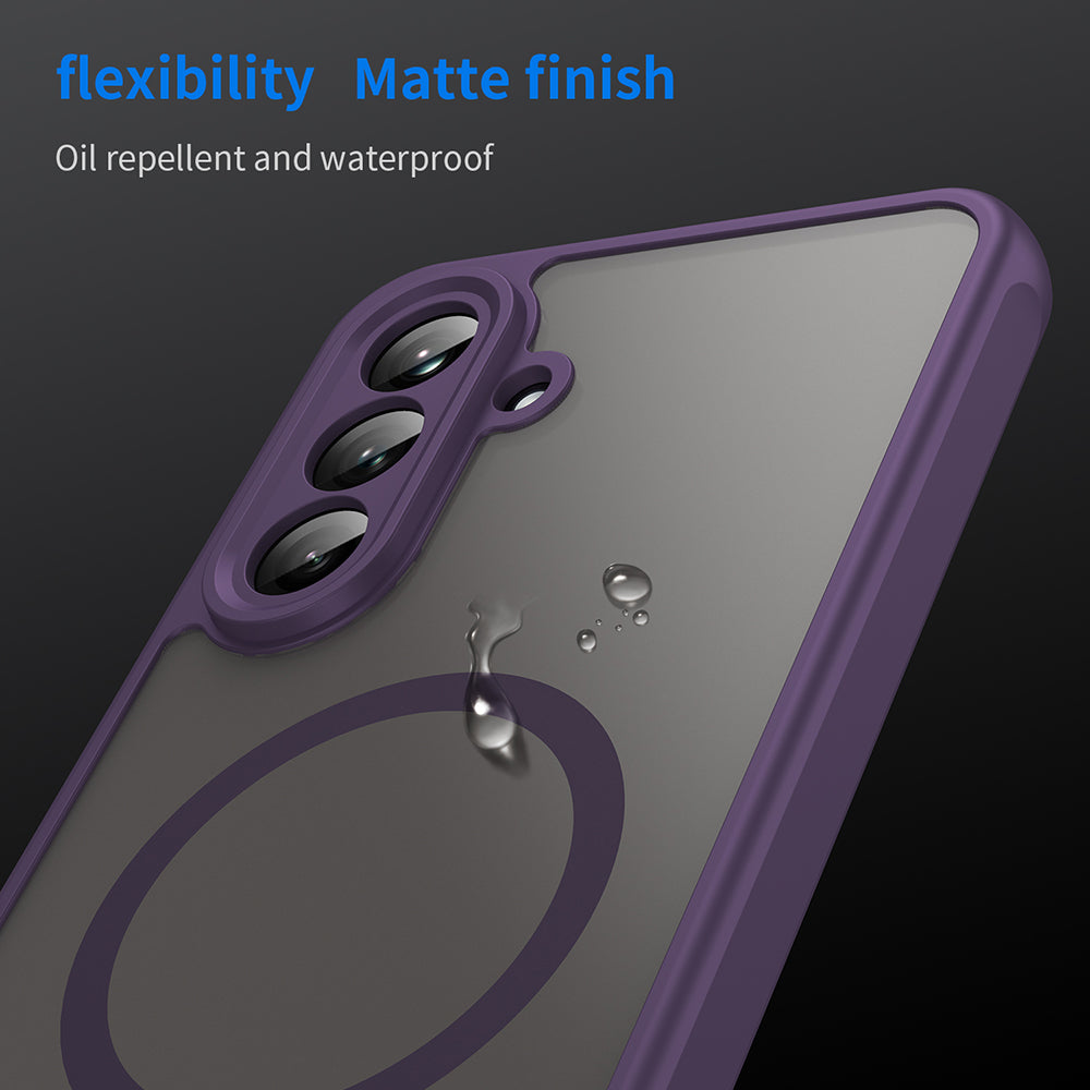 Funda MagSafe para Samsung Galaxy A26 A266, Techsuit, HaloFrost II, Morado