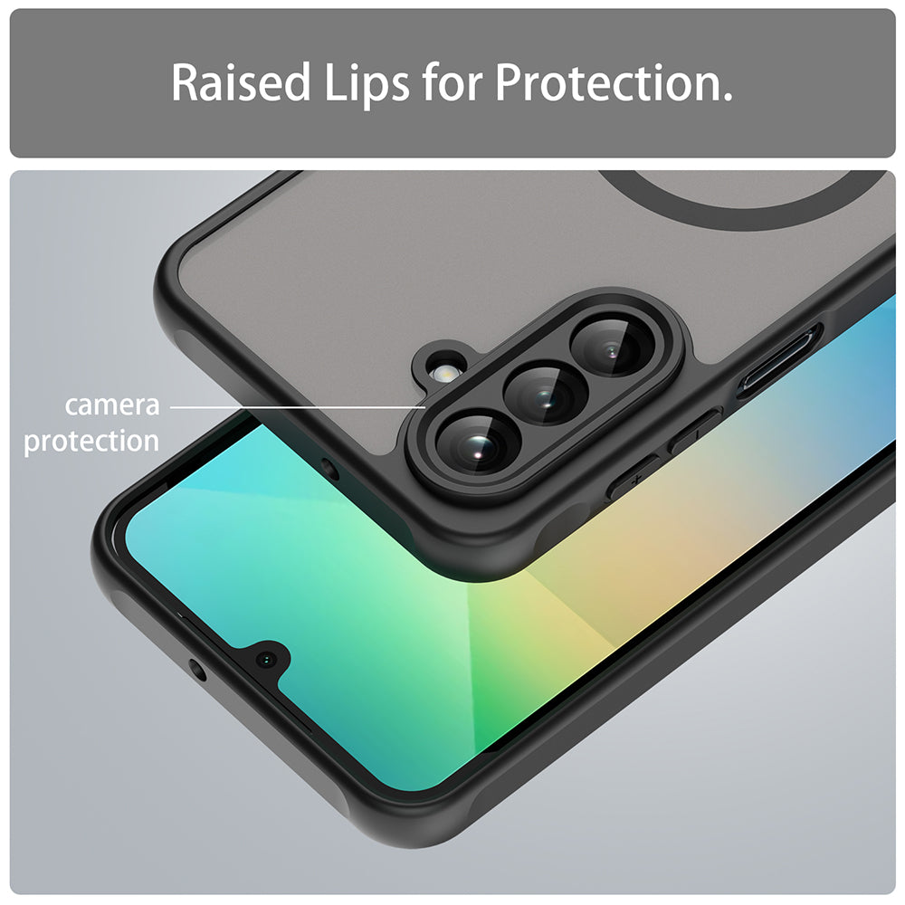 Funda MagSafe para Samsung Galaxy A26 A266, Techsuit, HaloFrost II, Negra