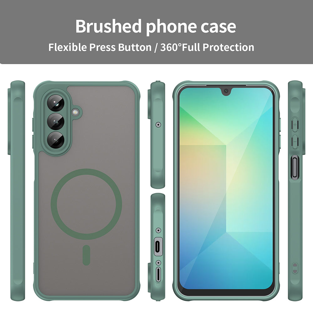Funda MagSafe para Samsung Galaxy A26 A266, Techsuit, HaloFrost II, Verde