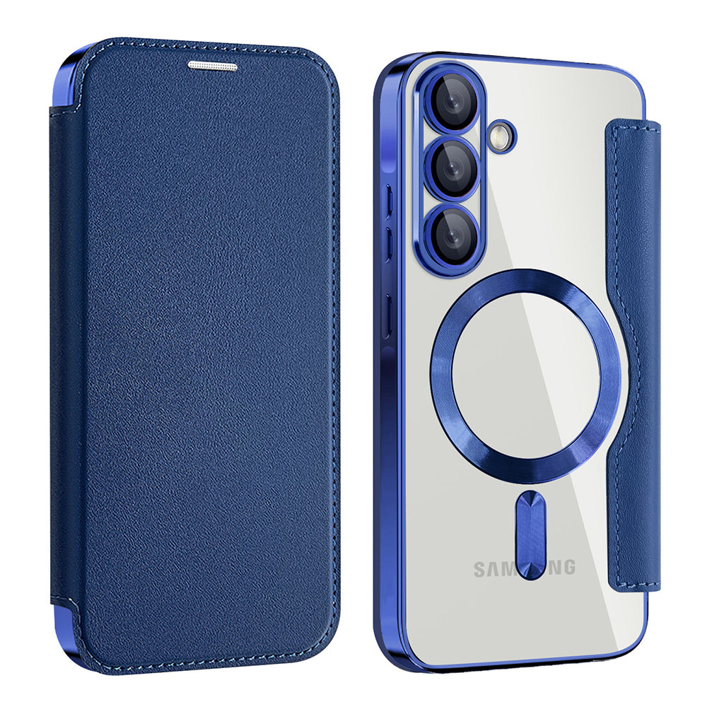 Funda MagSafe para Samsung Galaxy A26 A266, Techsuit, SmartMag Book, Azul