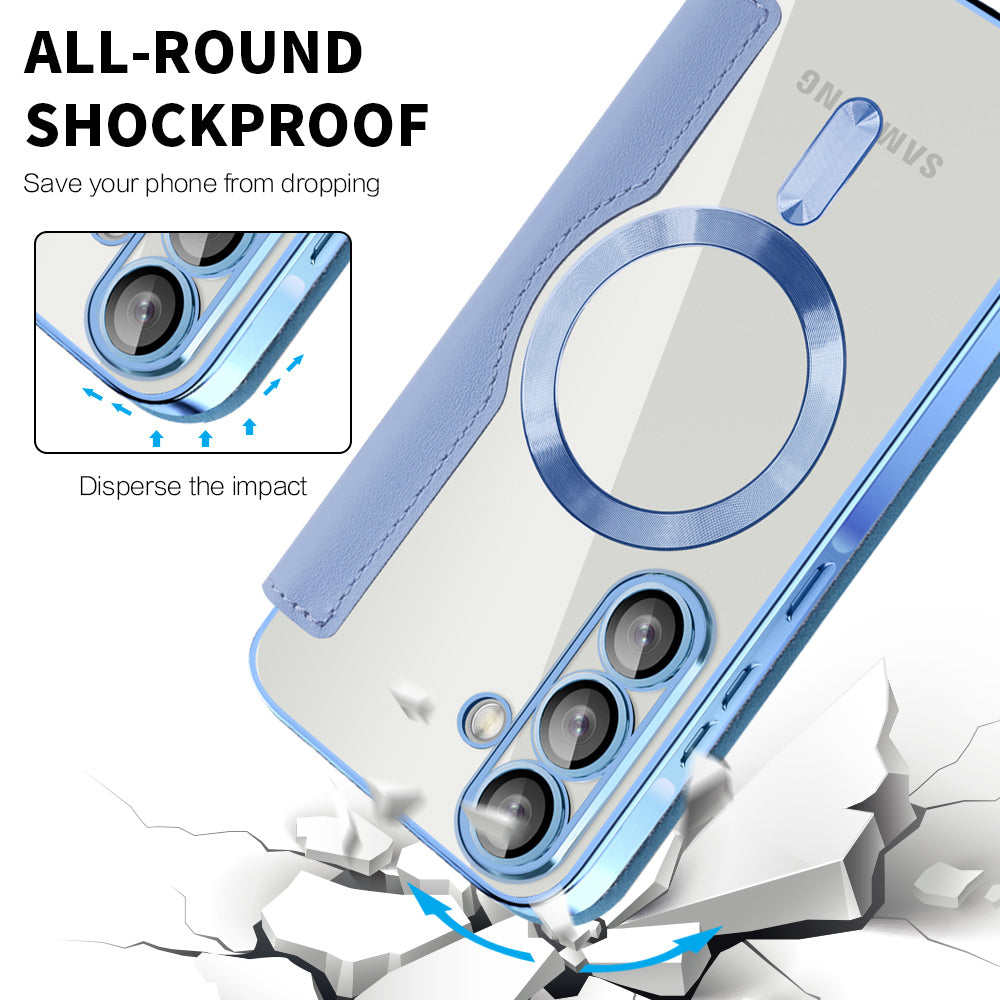 Funda MagSafe para Samsung Galaxy A26 A266, Techsuit, SmartMag Book, Azul