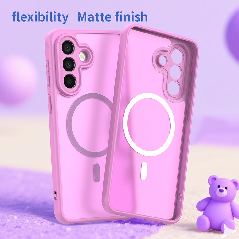 Funda MagSafe para Samsung Galaxy A27 5G, Techsuit, HaloFrost II, Rosa