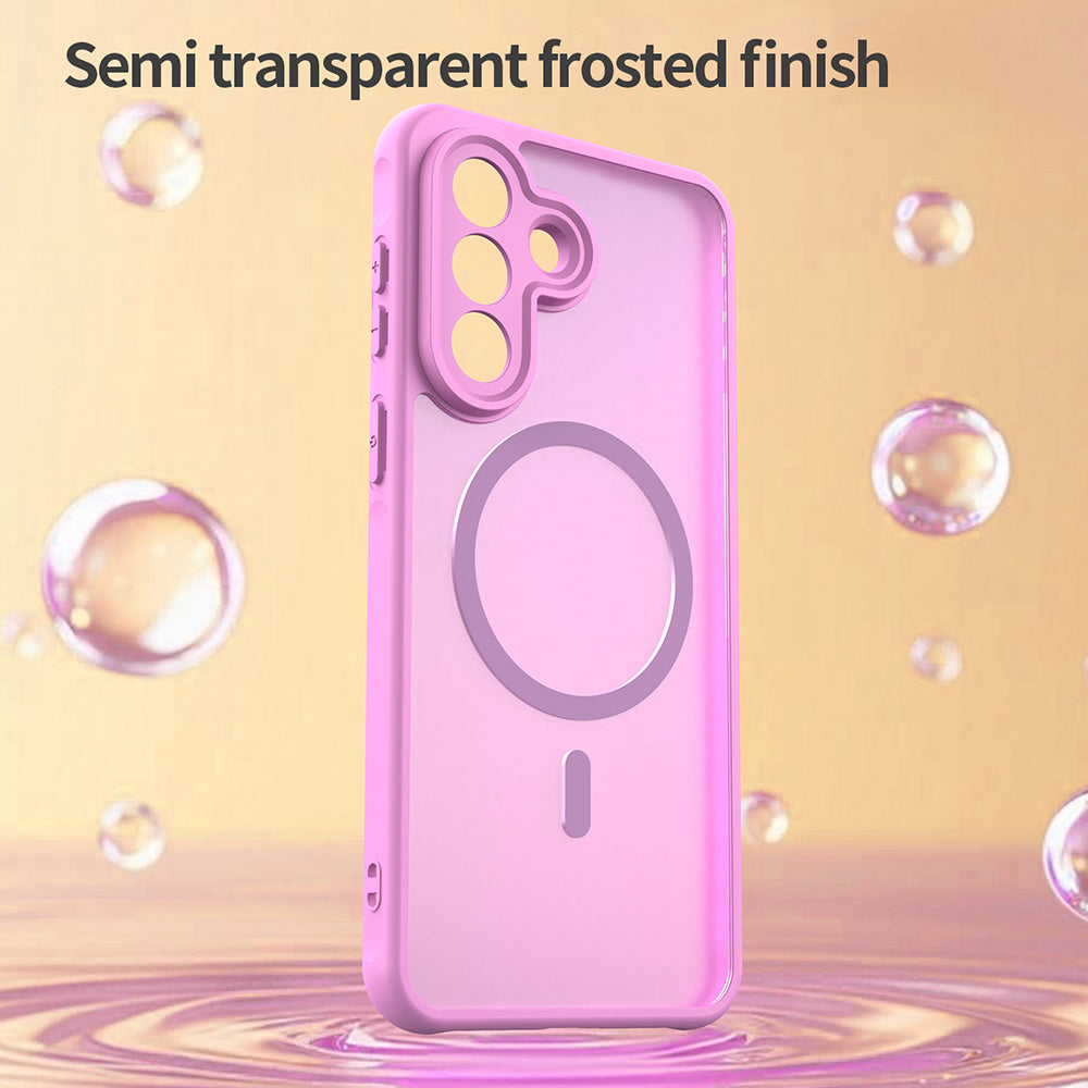 Funda MagSafe para Samsung Galaxy A27 5G, Techsuit, HaloFrost II, Rosa