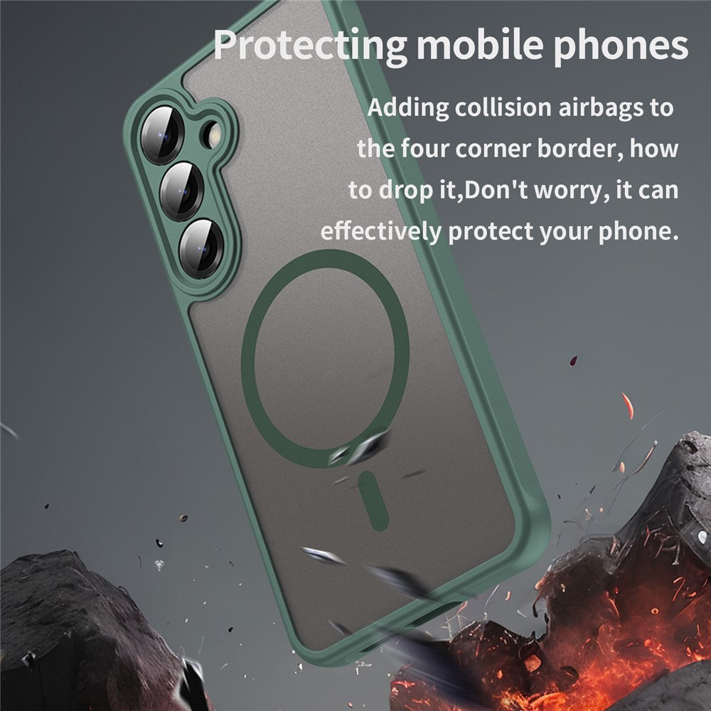 Funda MagSafe para Samsung Galaxy A27 5G, Techsuit, HaloFrost II, Verde