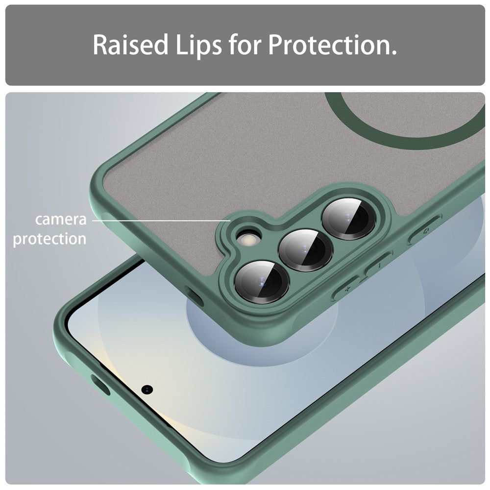 Funda MagSafe para Samsung Galaxy A27 5G, Techsuit, HaloFrost II, Verde