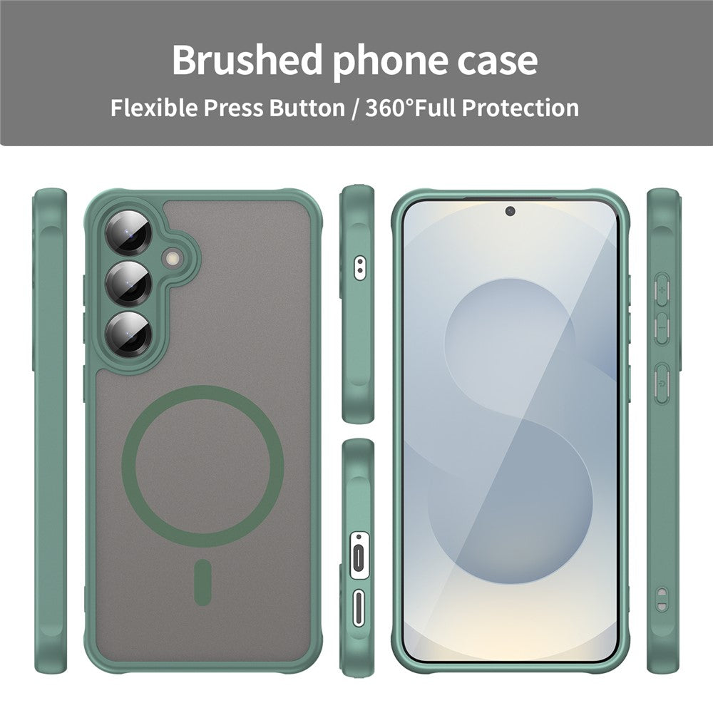 Funda MagSafe para Samsung Galaxy A27 5G, Techsuit, HaloFrost II, Verde