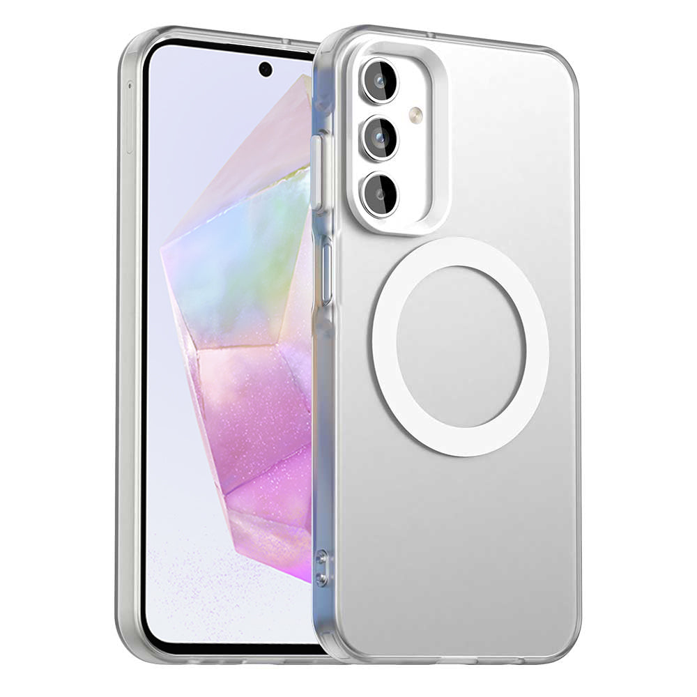 Funda MagSafe para Samsung Galaxy A35 5G A356, Techsuit, CandyCase, Blanca