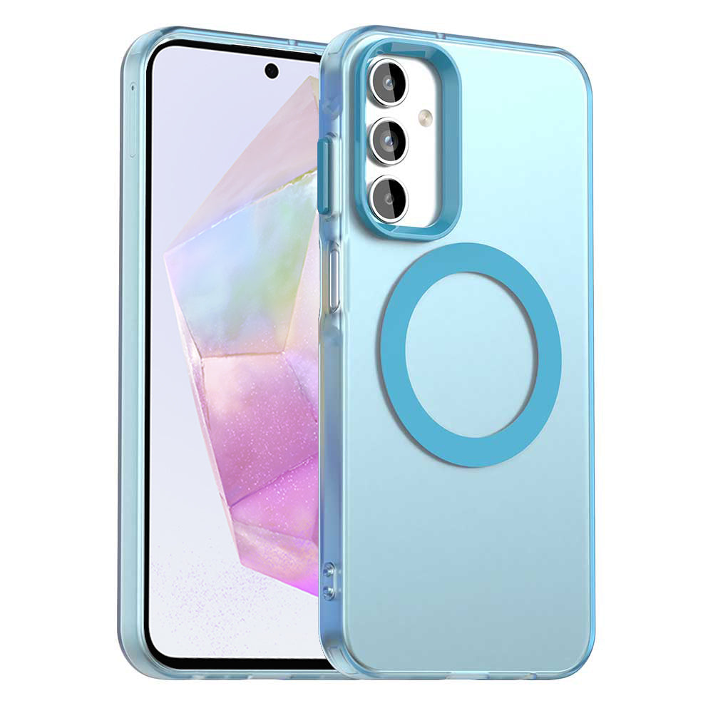 Funda MagSafe para Samsung Galaxy A35 5G A356, Techsuit, CandyCase, Azul