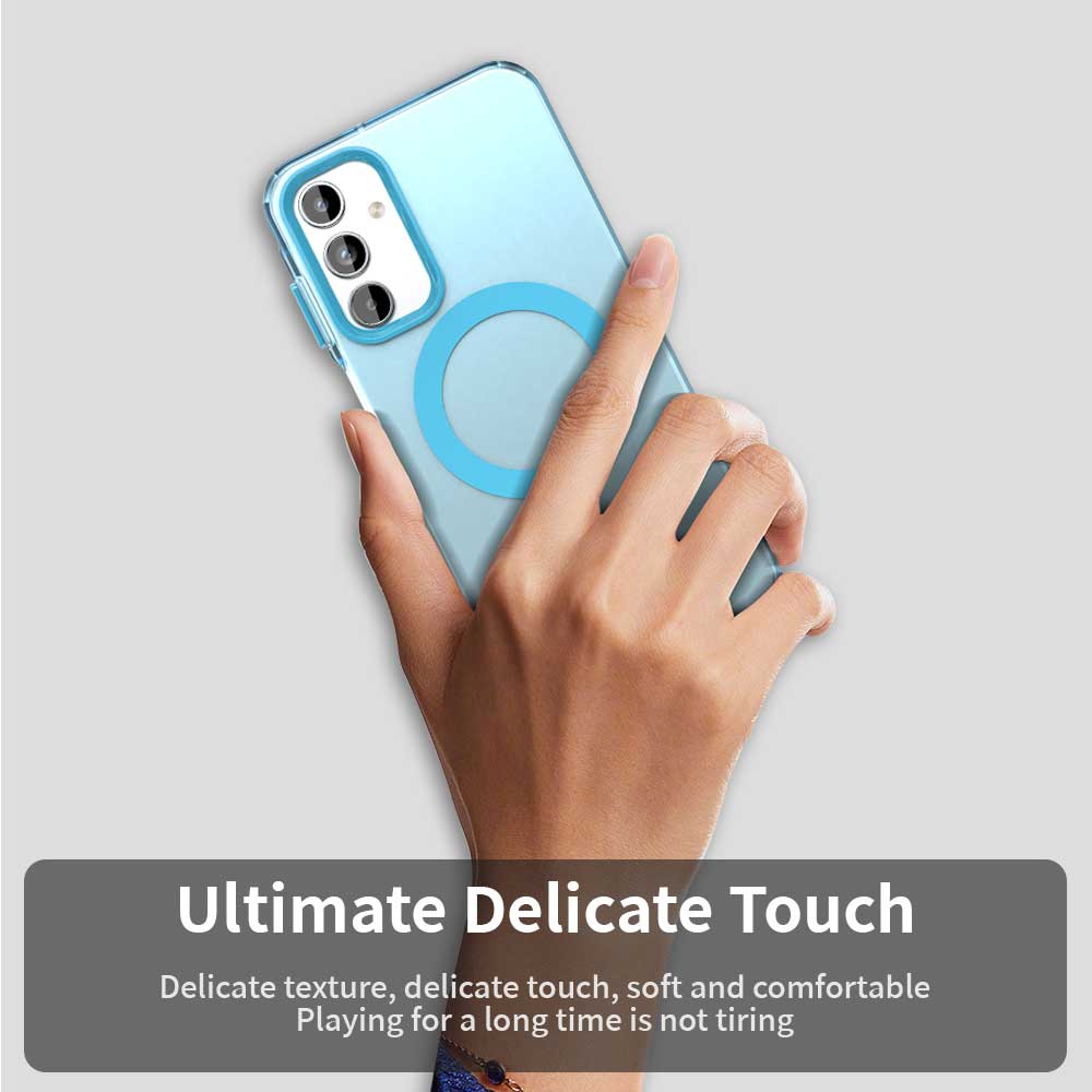 Funda MagSafe para Samsung Galaxy A35 5G A356, Techsuit, CandyCase, Azul
