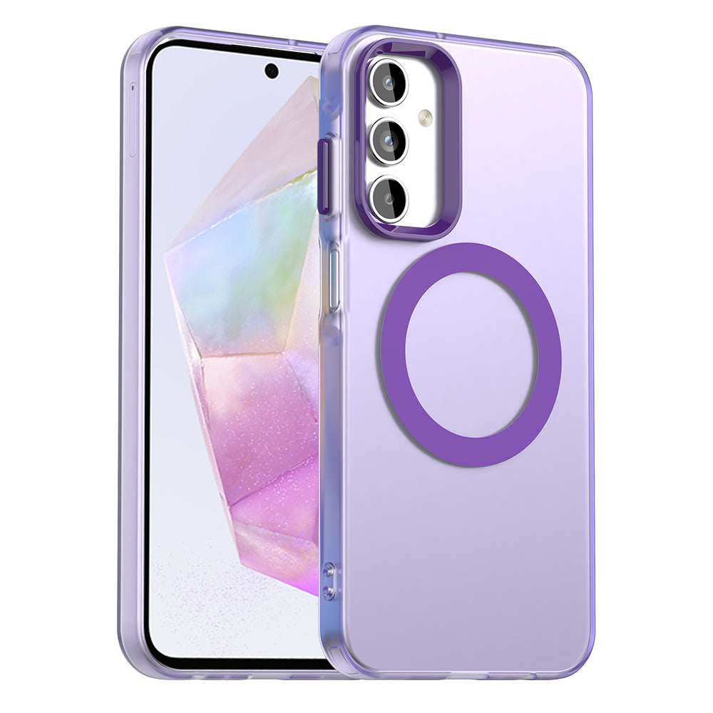 Funda MagSafe para Samsung Galaxy A35 5G A356, Techsuit, CandyCase, Morado