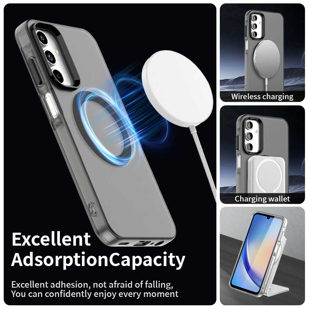 Funda MagSafe para Samsung Galaxy A35 5G A356, Techsuit, CandyCase, Negra