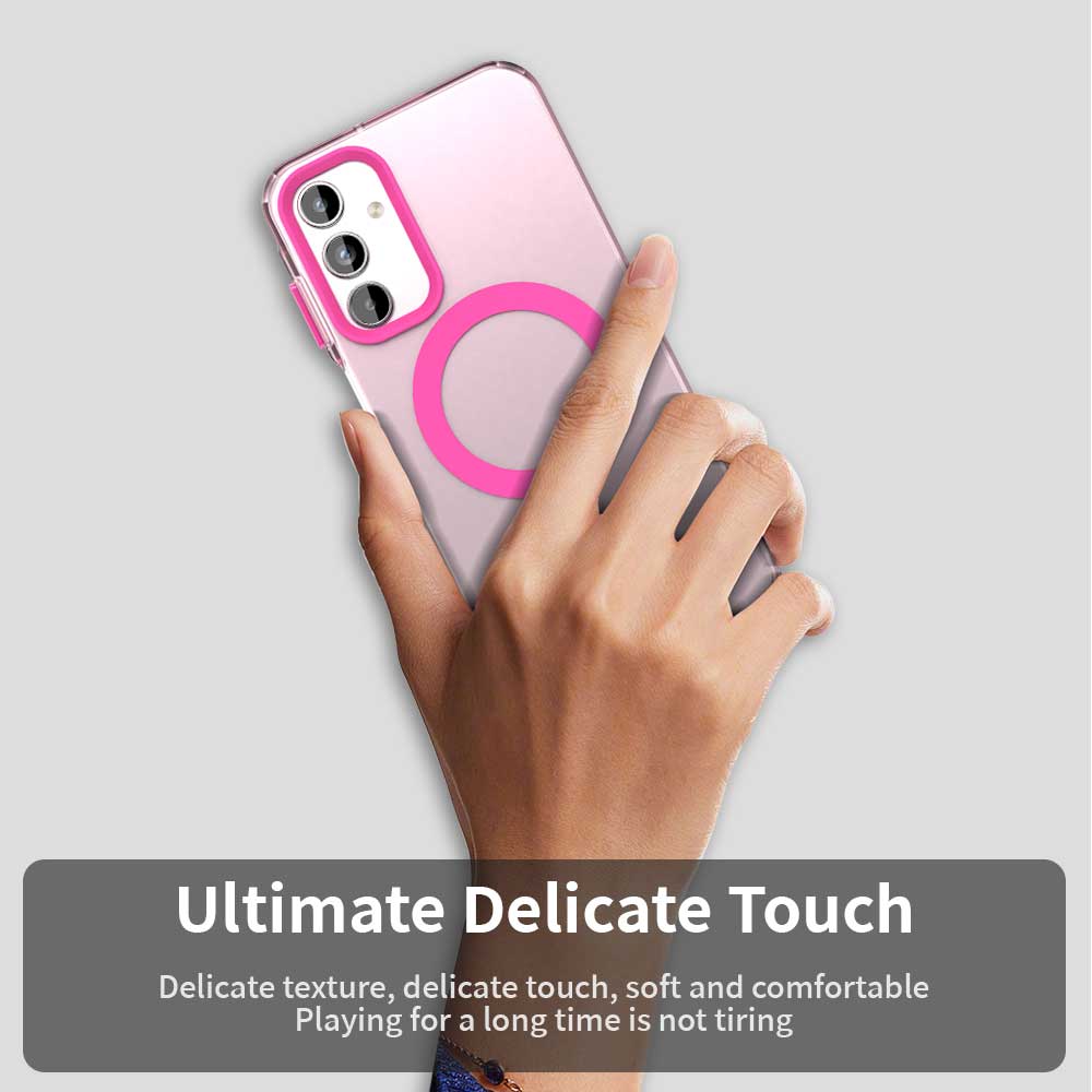 Funda MagSafe para Samsung Galaxy A35 5G A356, Techsuit, CandyCase, Rosa