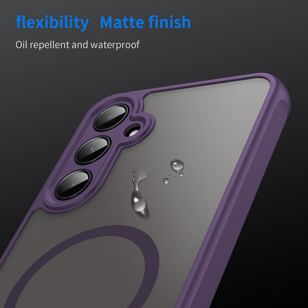 Funda MagSafe para Samsung Galaxy A35 5G A356, Techsuit, HaloFrost II, Morado