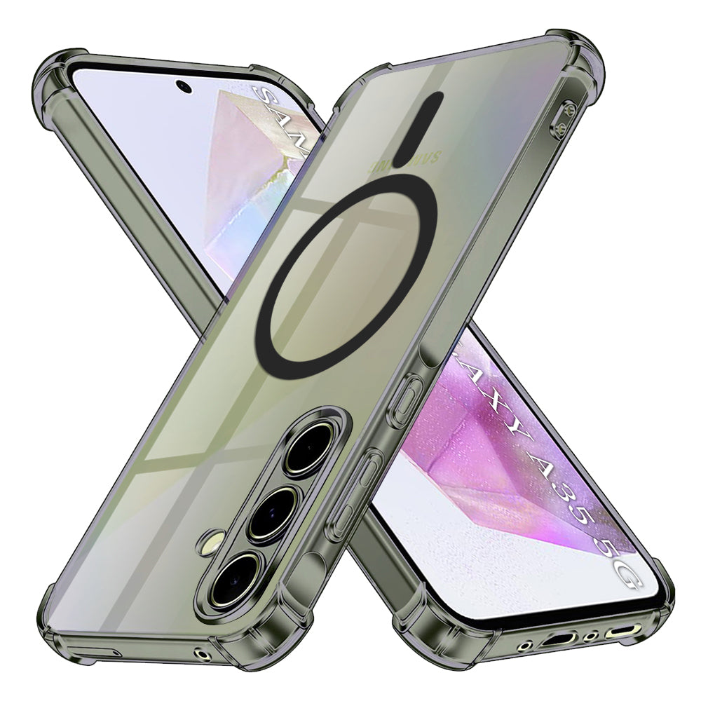 Funda MagSafe para Samsung Galaxy A35 5G A356, Techsuit, Transparente a prueba de golpes, Ahumada