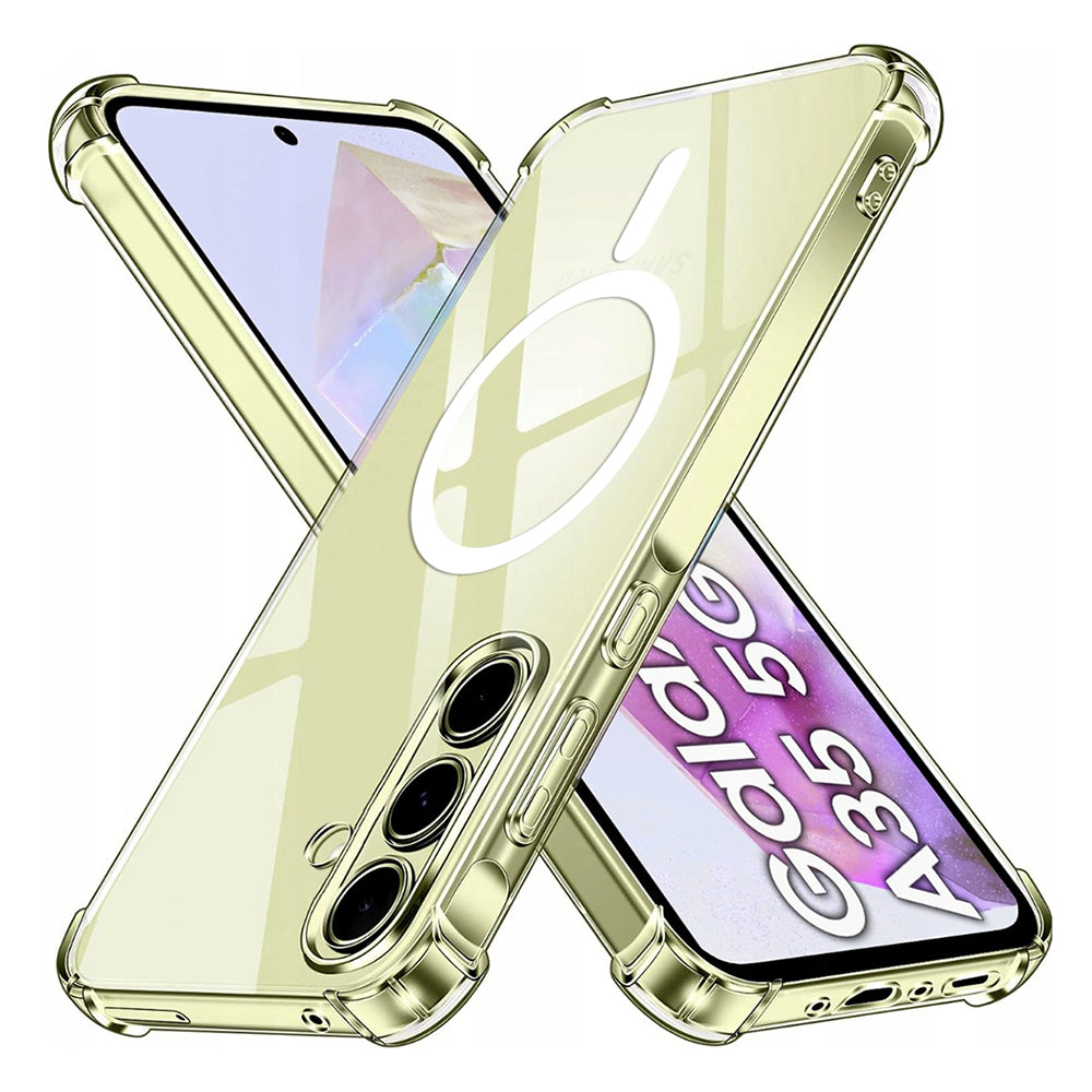 Funda MagSafe para Samsung Galaxy A35 5G A356, Techsuit, a prueba de golpes, Transparente