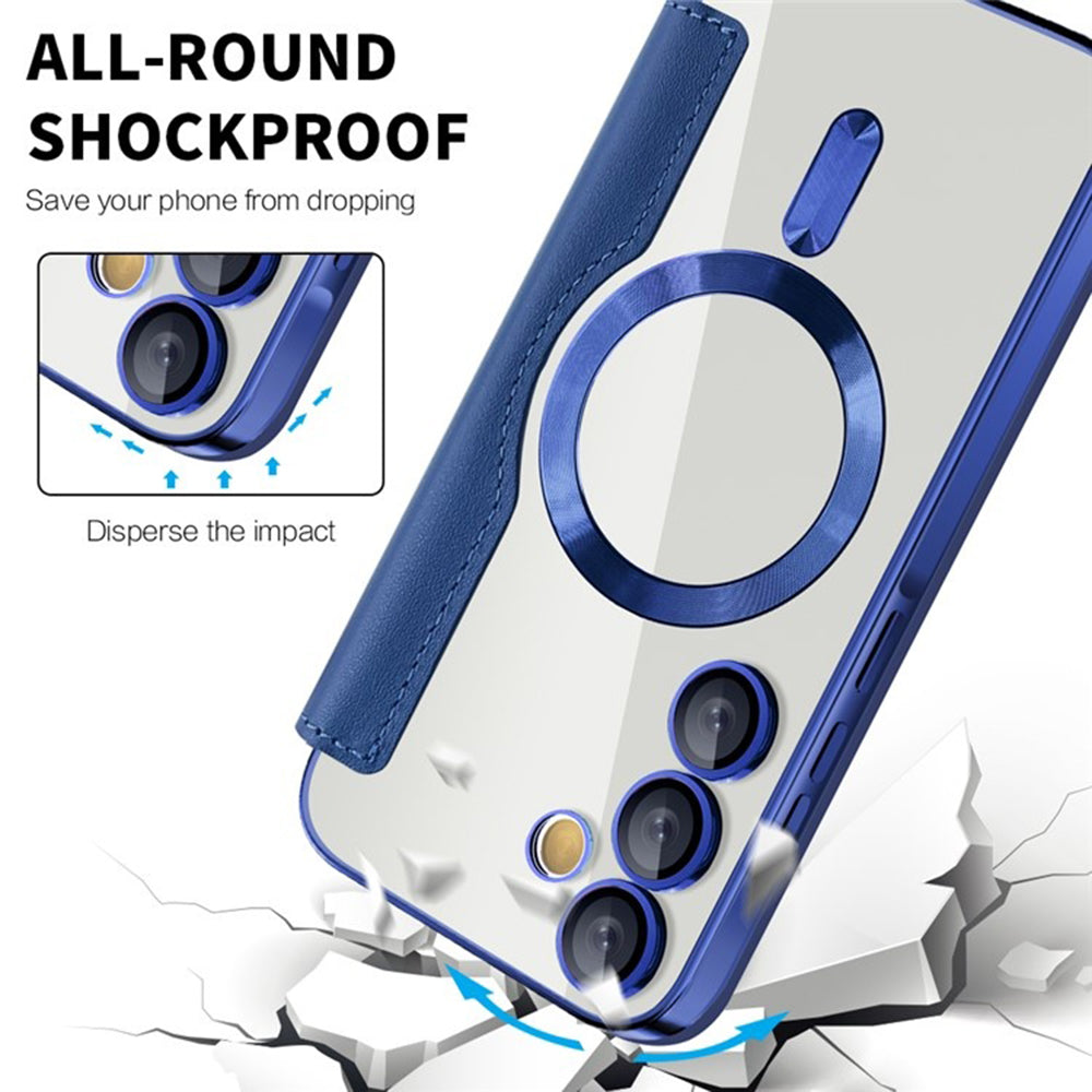 Funda MagSafe para Samsung Galaxy A35 5G A356, Techsuit, SmartMag Book, Azul