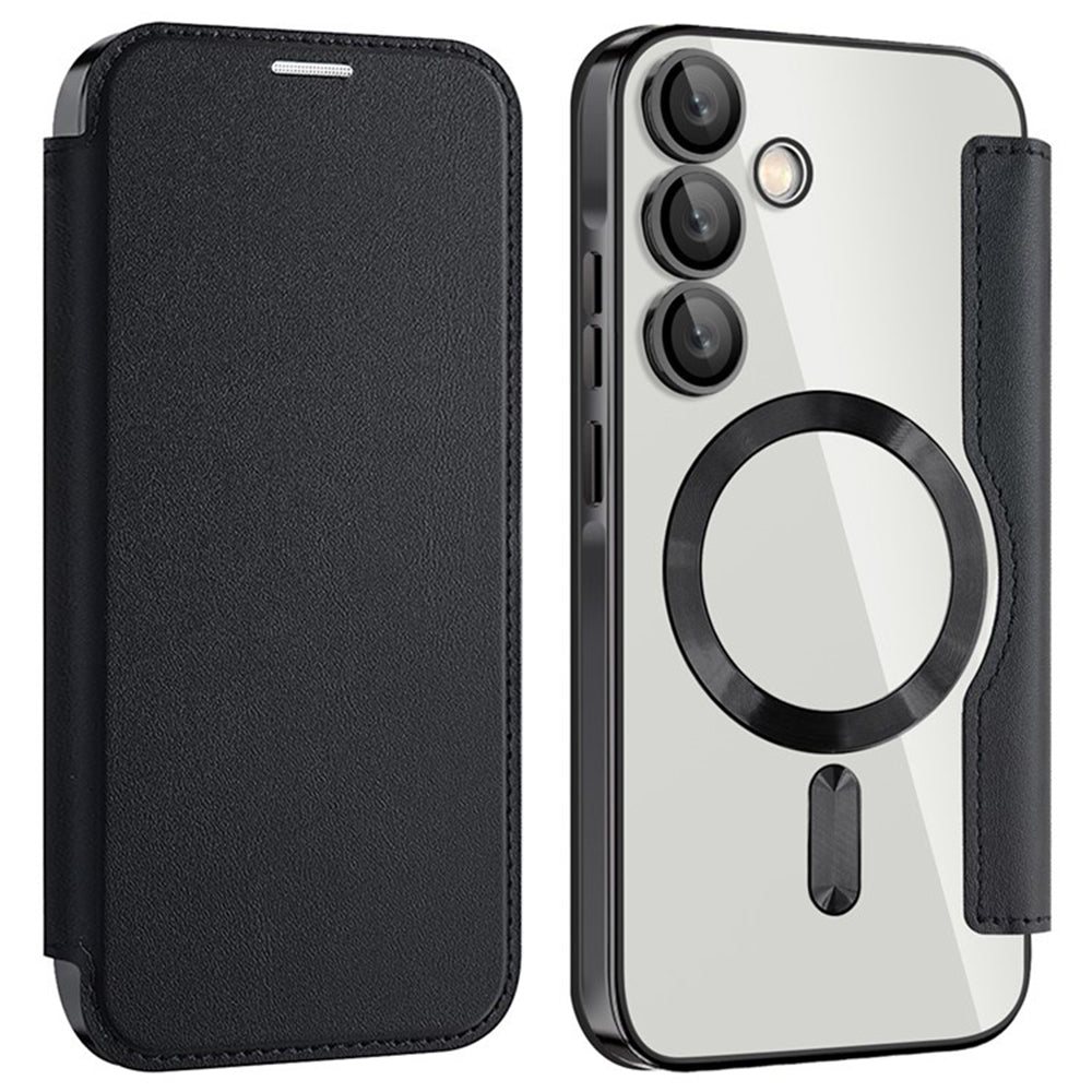 Funda MagSafe para Samsung Galaxy A35 5G A356, Techsuit, SmartMag Book, Negra