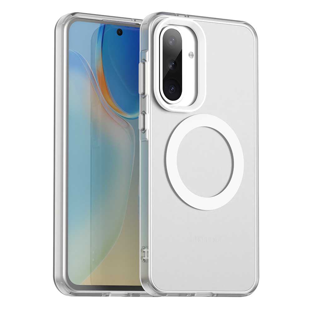 Funda MagSafe para Samsung Galaxy A36 A366, Techsuit, CandyCase, Blanca