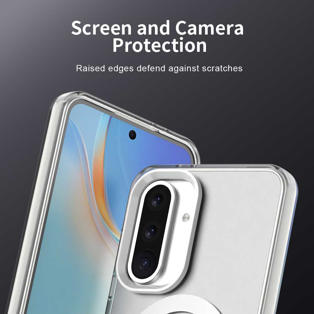 Funda MagSafe para Samsung Galaxy A36 A366, Techsuit, CandyCase, Blanca
