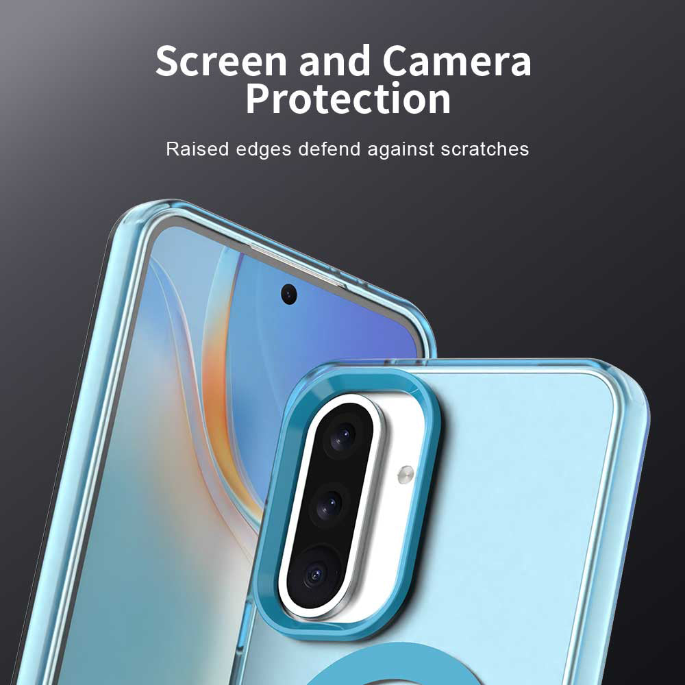 Funda MagSafe para Samsung Galaxy A36 A366, Techsuit, CandyCase, Azul