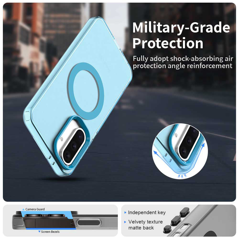 Funda MagSafe para Samsung Galaxy A36 A366, Techsuit, CandyCase, Azul