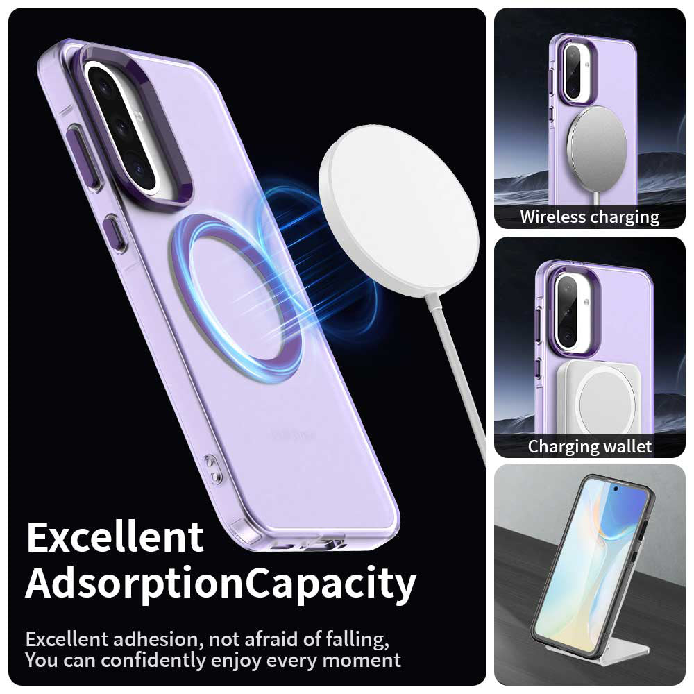 Funda MagSafe para Samsung Galaxy A36 A366, Techsuit, CandyCase, Morado