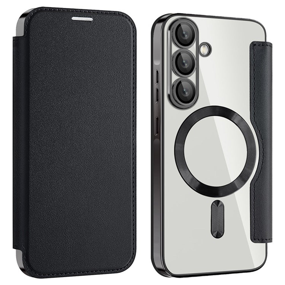 Funda MagSafe para Samsung Galaxy A36 A366, Techsuit, SmartMag Book, Negra