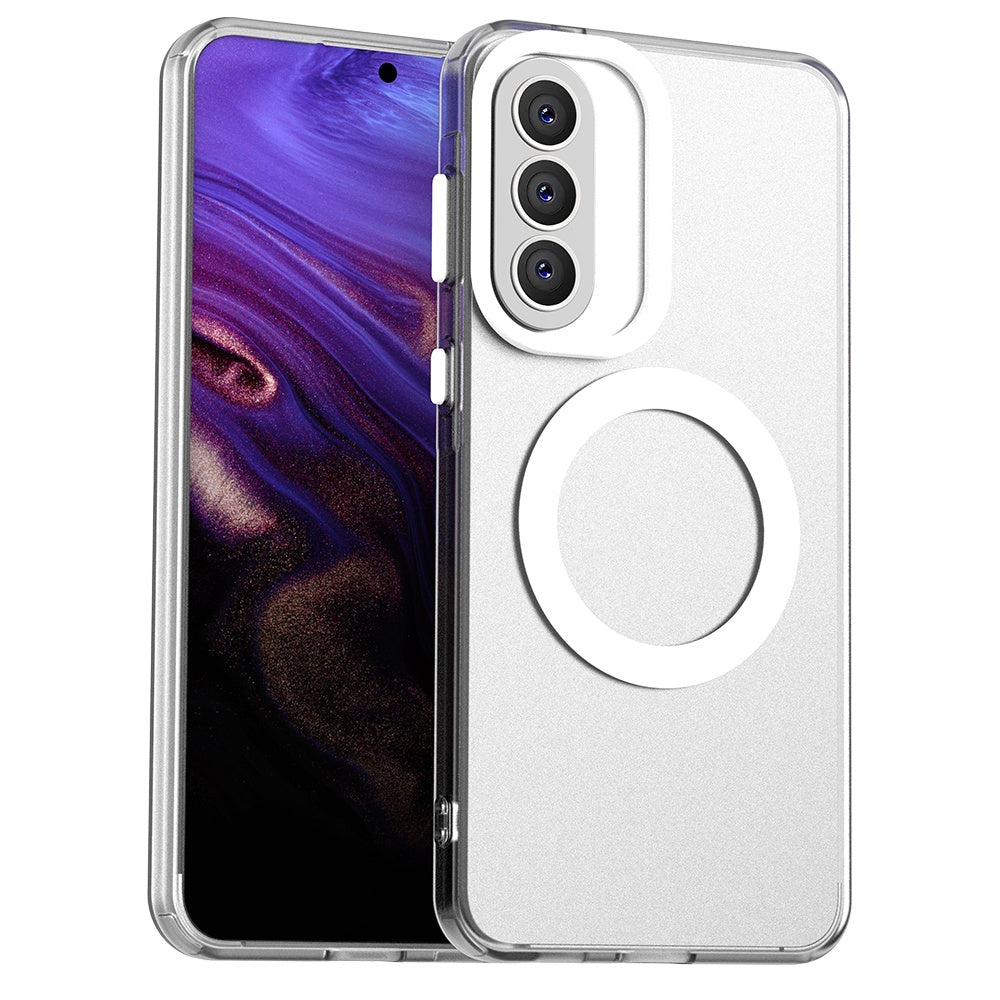Funda MagSafe para Samsung Galaxy A37 5G, Techsuit, CandyCase, Blanca
