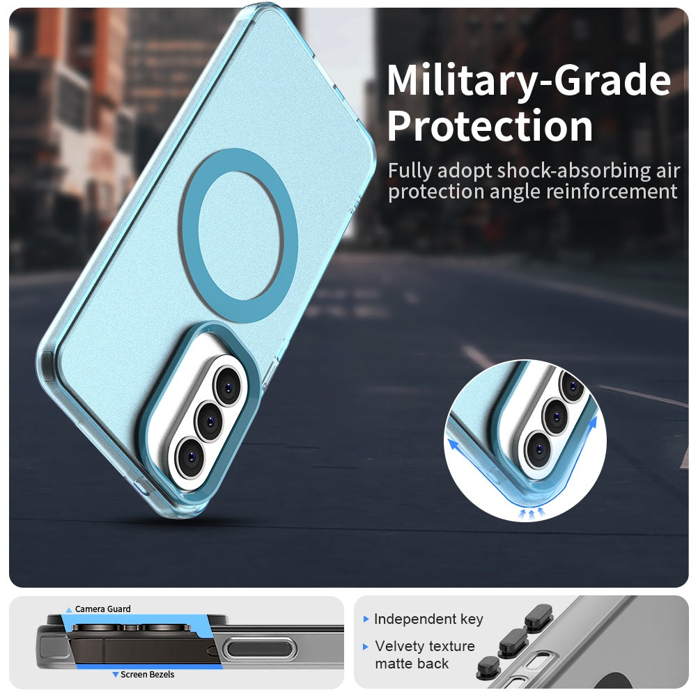 Funda MagSafe para Samsung Galaxy A37 5G, Techsuit, CandyCase, Azul
