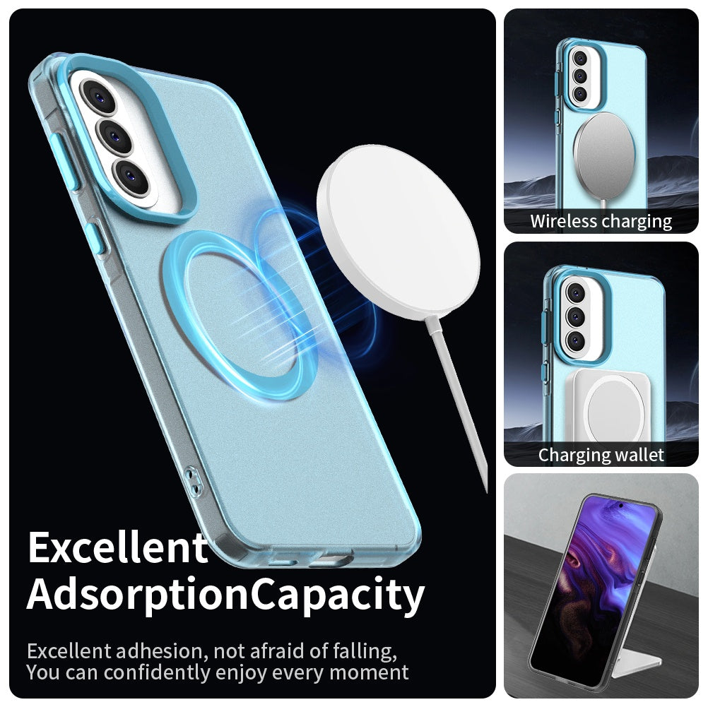 Funda MagSafe para Samsung Galaxy A37 5G, Techsuit, CandyCase, Azul
