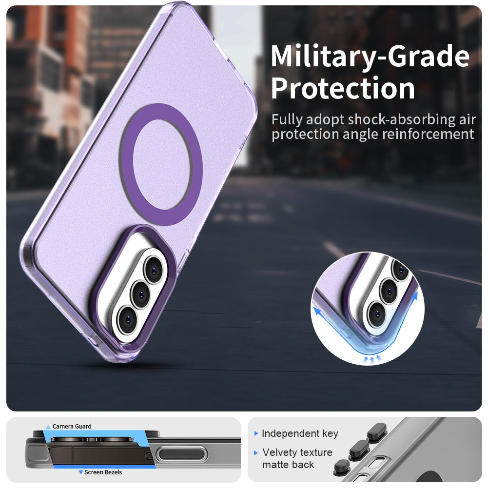Funda MagSafe para Samsung Galaxy A37 5G, Techsuit, CandyCase, Morado