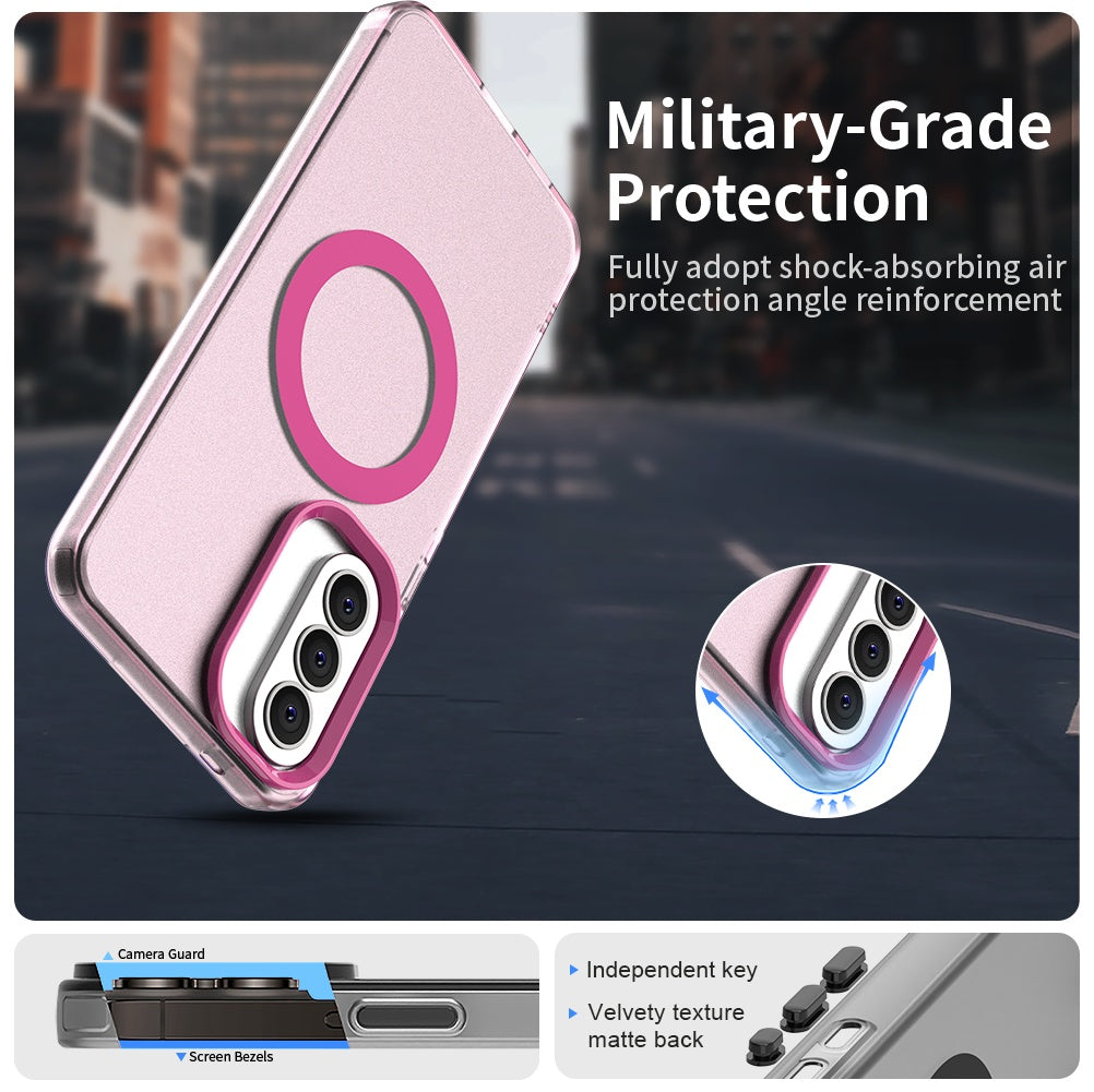 Funda MagSafe para Samsung Galaxy A37 5G, Techsuit, CandyCase, Rosa