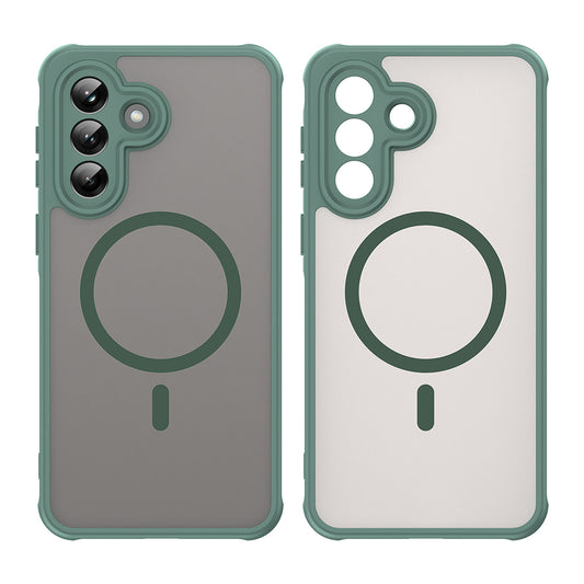 Funda MagSafe para Samsung Galaxy A37 5G, Techsuit, HaloFrost II, Verde