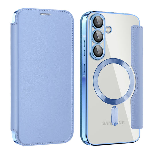 MagSafe Case for Samsung Galaxy A37 5G, Techsuit, SmartMag Book, Blue