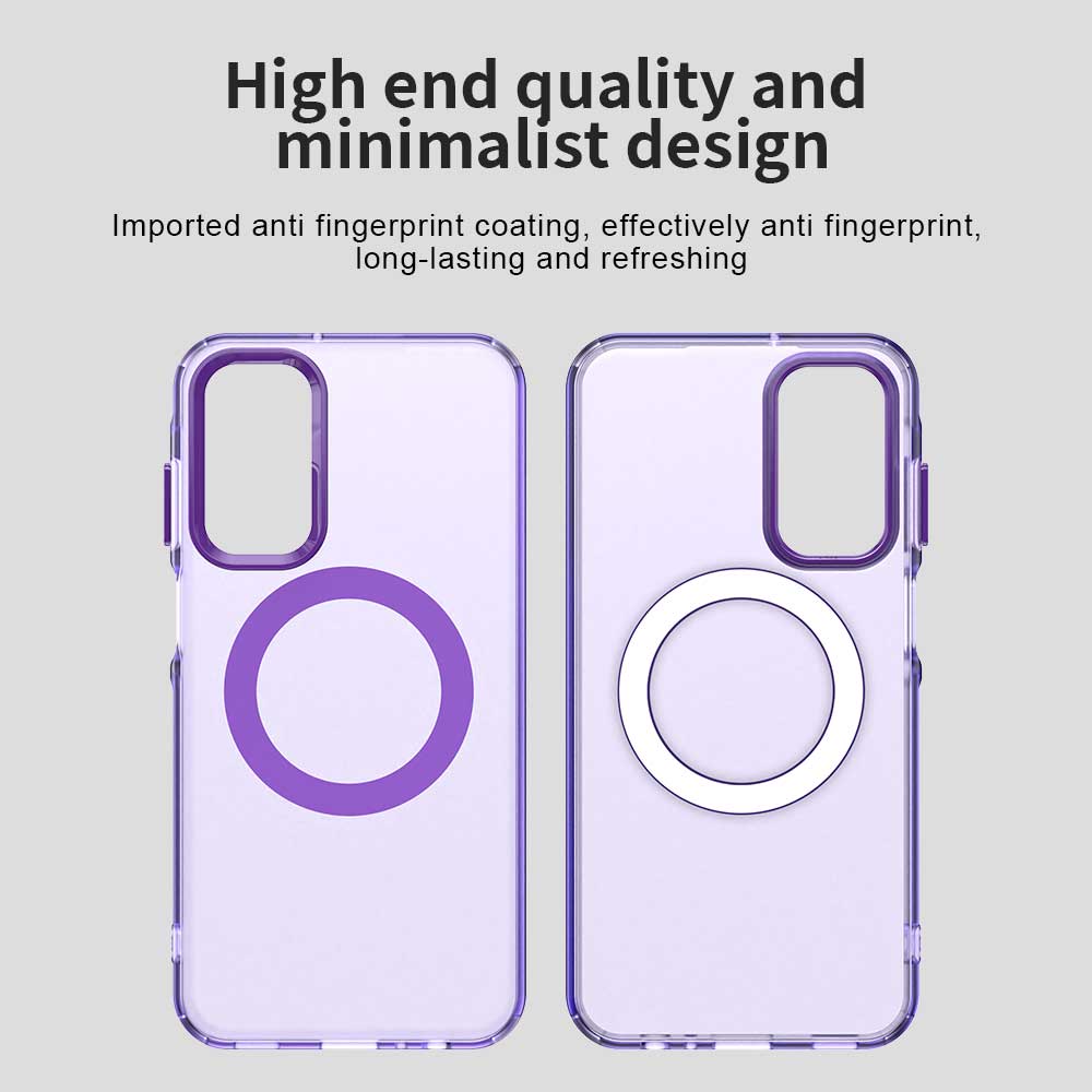 Funda MagSafe para Samsung Galaxy A55 5G A556, Techsuit, CandyCase, Morado