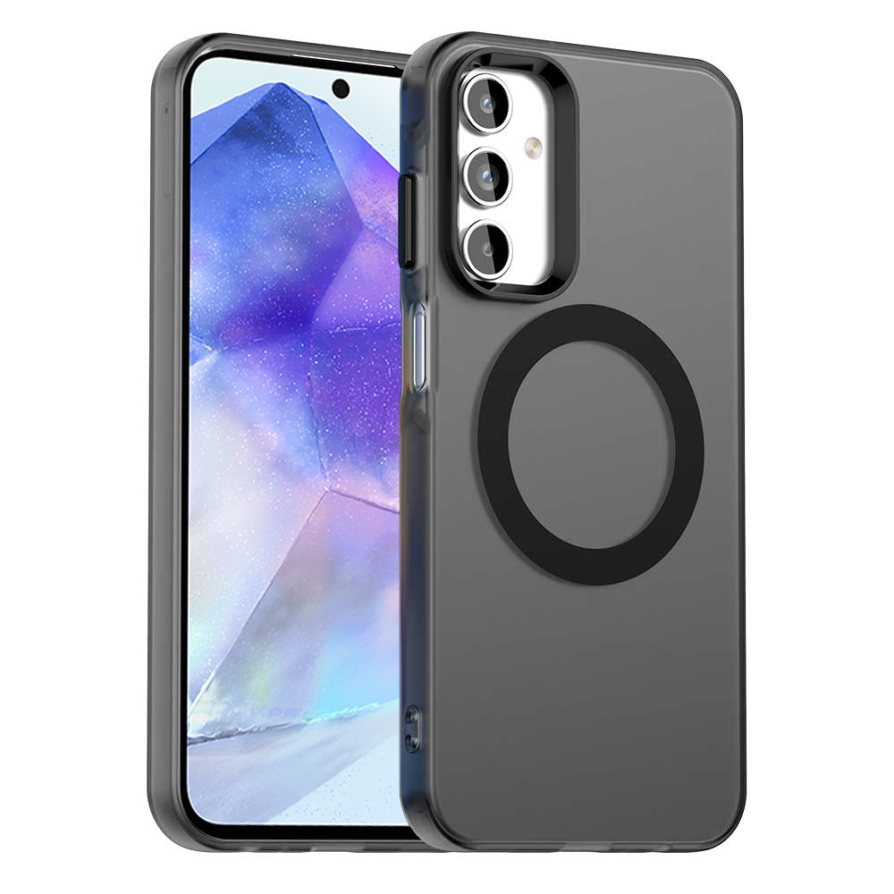 Funda MagSafe para Samsung Galaxy A55 5G A556, Techsuit, CandyCase, Negra