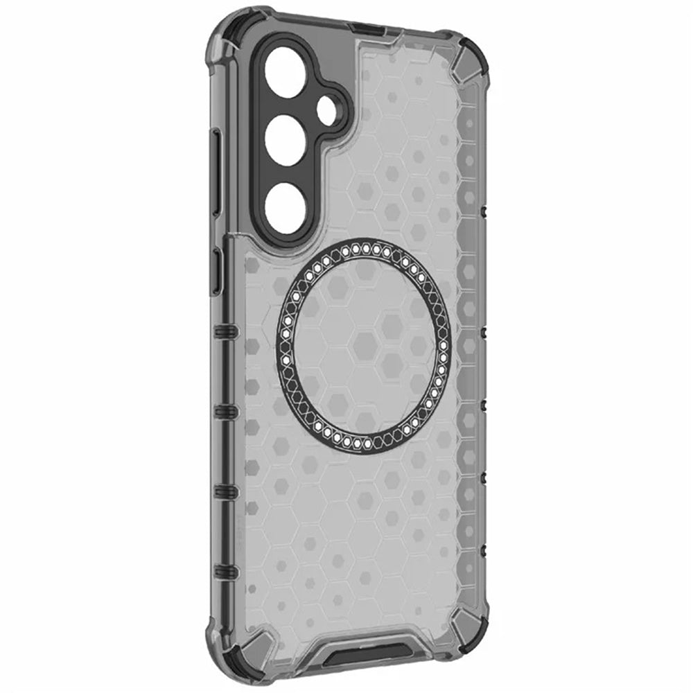 Funda MagSafe para Samsung Galaxy A55 5G A556, Techsuit, HoneyComb Shield, Negra