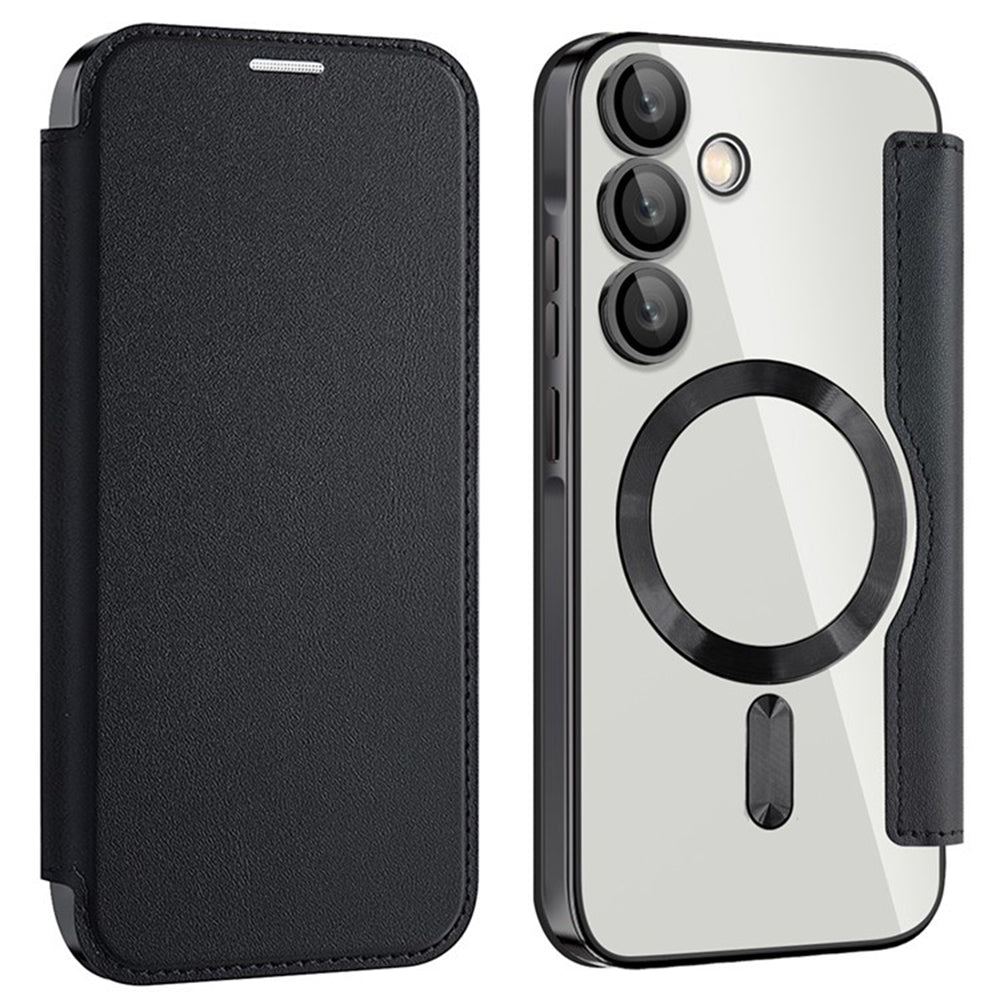 Funda MagSafe para Samsung Galaxy A55 5G A556, Techsuit, SmartMag Book, Negra