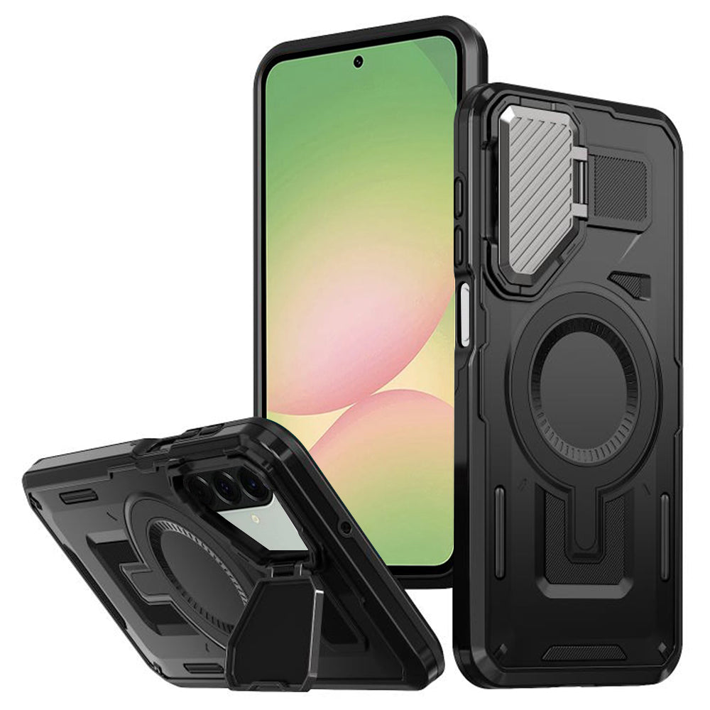 Funda MagSafe para Samsung Galaxy A56 A566, Techsuit, CamVault, Negra