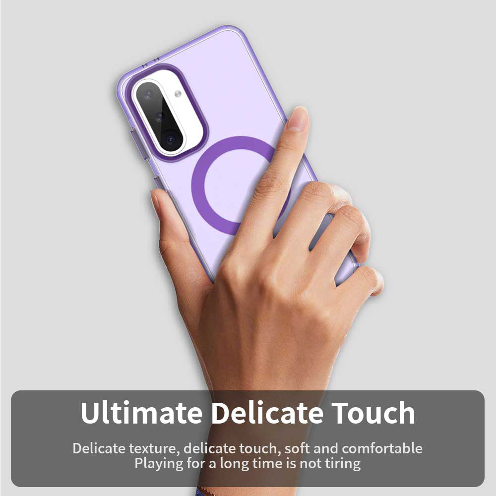 Funda MagSafe para Samsung Galaxy A56 A566, Techsuit, CandyCase, Morado