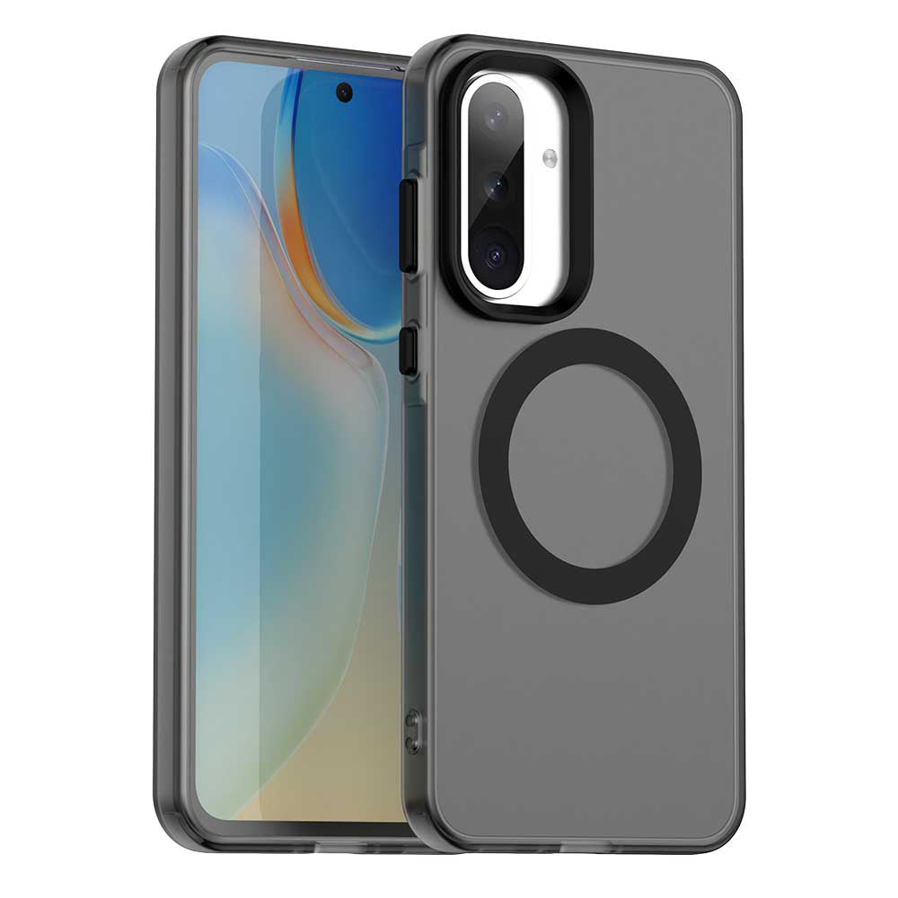 Funda MagSafe para Samsung Galaxy A56 A566, Techsuit, CandyCase, Negra