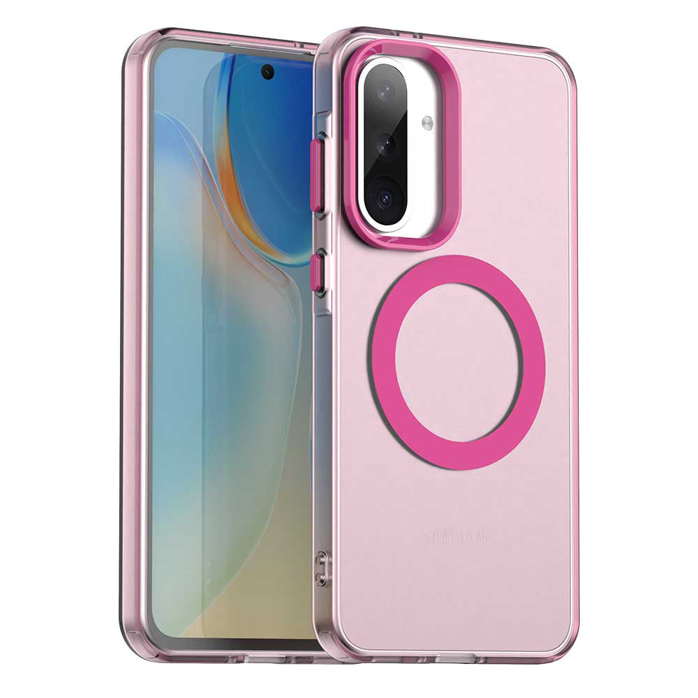 Funda MagSafe para Samsung Galaxy A56 A566, Techsuit, CandyCase, Rosa