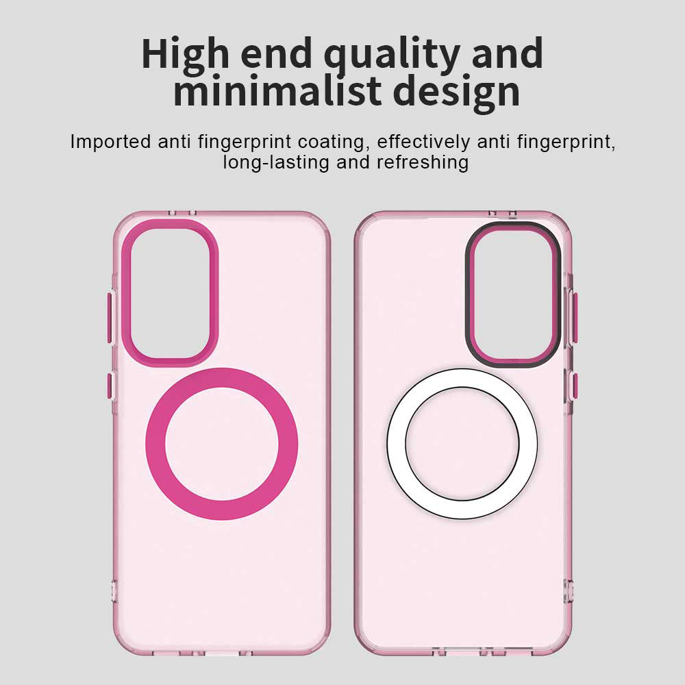Funda MagSafe para Samsung Galaxy A56 A566, Techsuit, CandyCase, Rosa