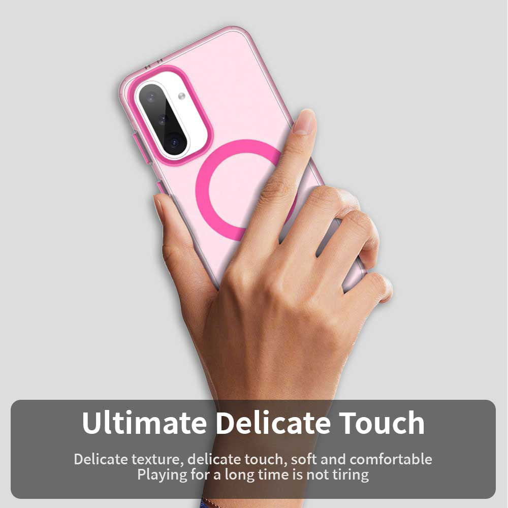 Funda MagSafe para Samsung Galaxy A56 A566, Techsuit, CandyCase, Rosa